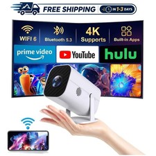 Lightweight 1080P Mini Projector with Built-in Media Player - Perfect for Movies