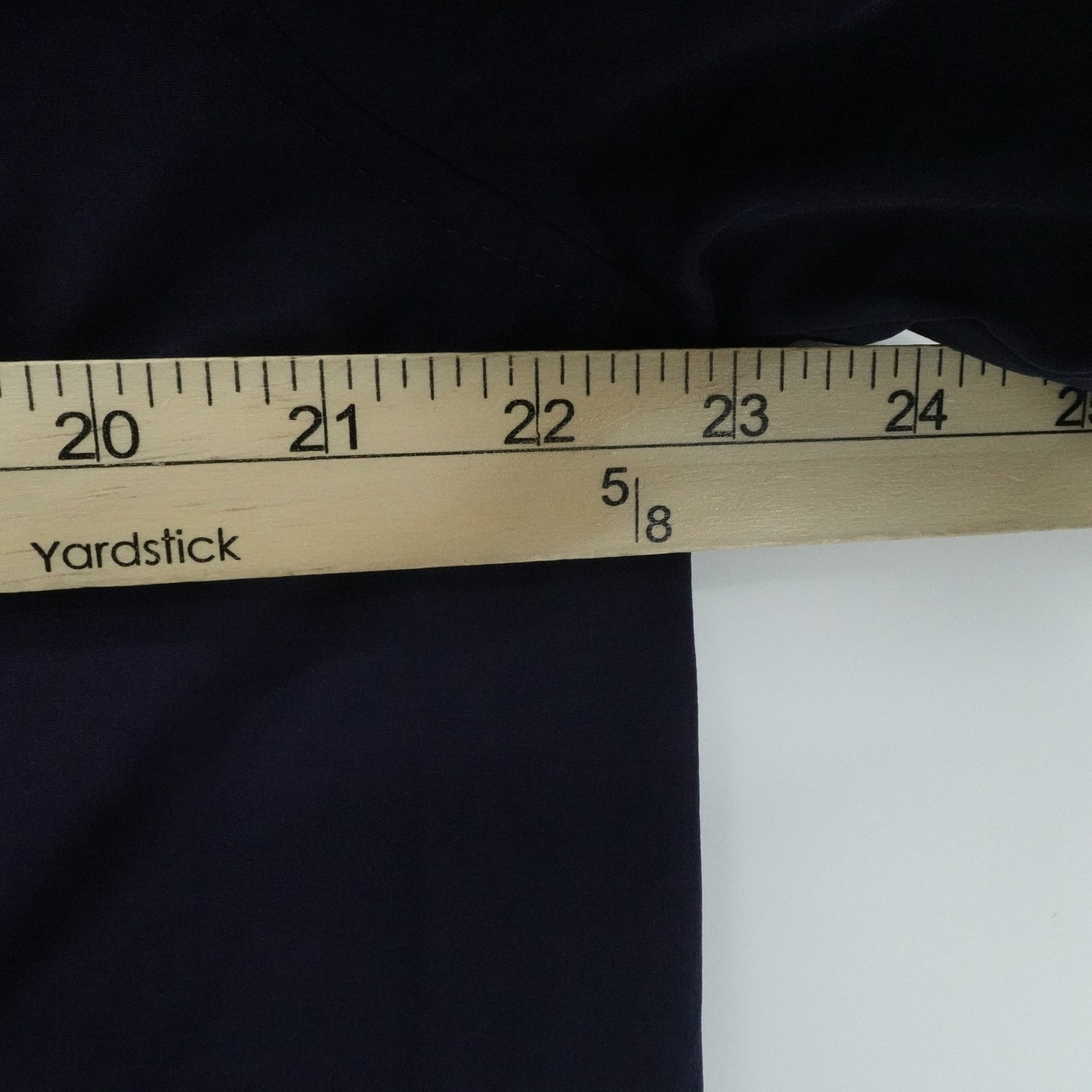 Platini Performance Guayabera Shirt Mens Large Navy Embroidered Pearl Snap Cuban