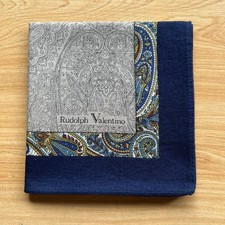 HANDKERCHIEF MEN'S VINTAGE PAISLEY BANDANA POCKET SQUARE COTTON 17" B0905