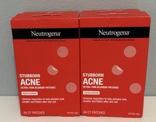Neutrogena Stubborn Acne Ultra-Thin Hydrocolloid Blemish Patches Lot of 4 NEW