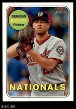 2018 Topps Heritage #355 Brandon Kintzler Nationals 8 - NM/MT