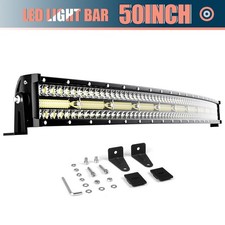 50 Inch 288W Triple Row LED Light Bar Flood Spot Combo Beam Driving Light