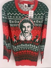Buddy The Elf  Santa I Know Him   Ugly Christmas Sweater Adult Small NWT