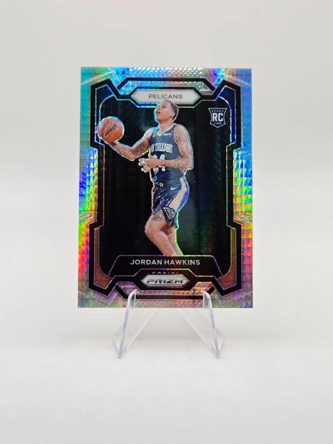 Jordan Hawkins 2023-24 Panini Prizm RC Hyper Prizm SP #130 Pelicans