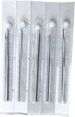 20G 5 Pieces Body Ear Navel Nose Lip Nipple Piercing Needles 