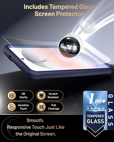 For Galaxy S26 Plus Case Poetic MagSafe Compatible Tempered Glass Cover Blue - Bild 8 von 9
