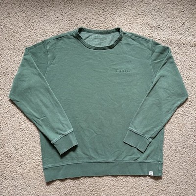 Fair Harbor Saltaire Crewneck Sweatshirt Pullover  Men s Large Green Coastal
