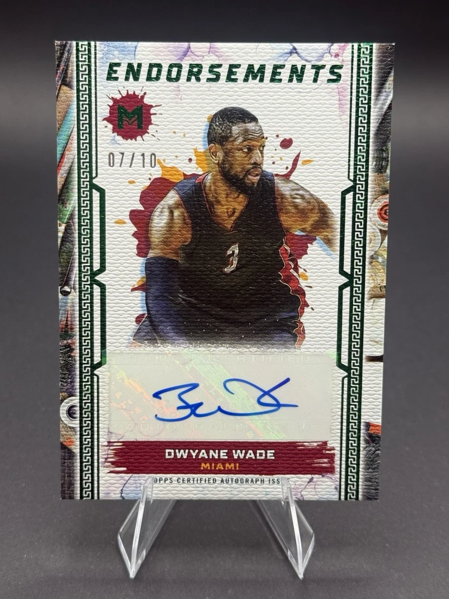 Dwyane Wade 10 Graded Basketball Autographed Sports Trading Cards