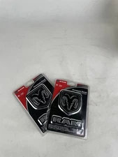 Licensed Ram Aluminum Color Emblem Decal Auto Truck SUV Office Lugguage 2 Pak