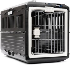 Pet Carrier  Crate 35" L x 21" W x 27" H - Collapsible Hard Sided Kennel
