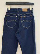 Lee Riders Vintage Dark Denim 305-1746 M.R. Stamped Hardware Jeans Size 8 Long