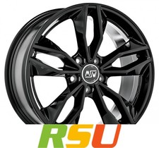 MSW MSW 71 gloss black 7.5x17" ET35 LK5 100 ML 63.3 Alufelgen 17 Zoll