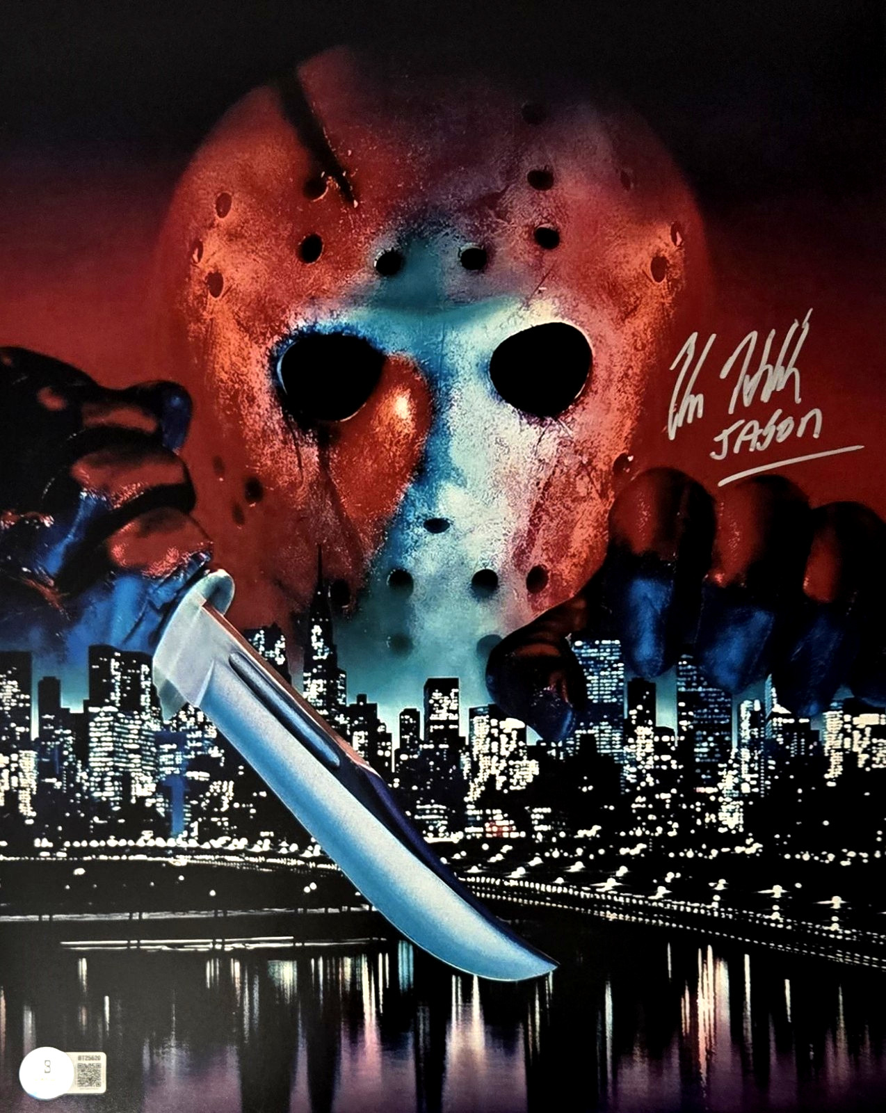 Kane Hodder Signed Photo Jason Friday the 13th Horror Autograph Beckett COA 620