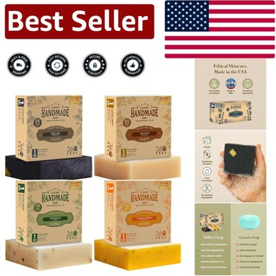 Artisanal Men's Soap Collection - 4 Cold-Processed Scents Perfect for Gifting