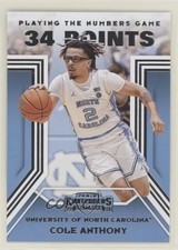 2020-21 Panini Contenders Draft Picks Playing the Numbers Game Cole Anthony 08ea
