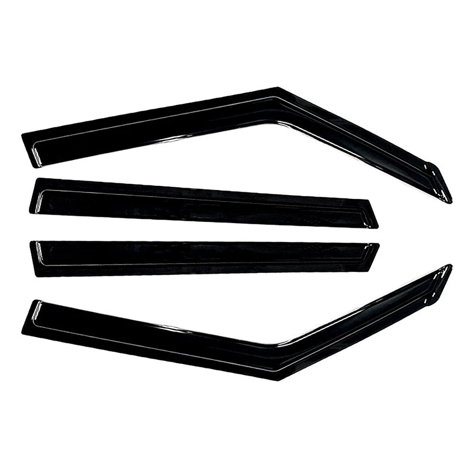 Para Kia Soul 2014-2019 KDM 3D Estilo Ondulado Ventana Ventilación Visera Protectores de Lluvia Deflectores Foto 3 de 4