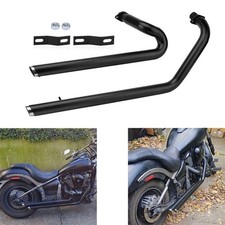 Tubos de escape escalonados Shortshot con deflectores para Kawasaki Vulcan 900 VN900B/C/D