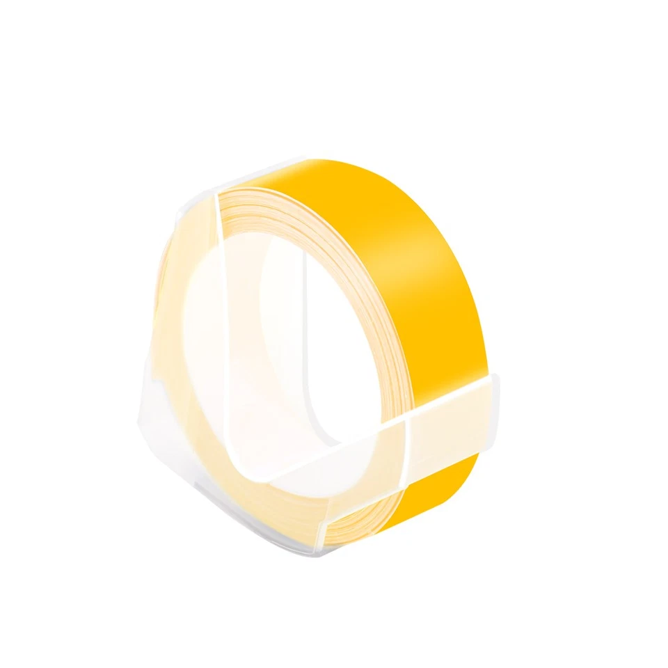 5PK Compatible for Dymo 521208 Label Tape 1/2" 3D Emobssing White on Yellow - Image 4 of 4
