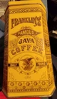 VINTAGE MADE IN ENGLAND FRANKLIN'S FAMOUS JAVA COFFEE TIN