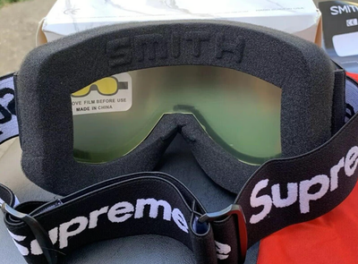 Supreme Smith Cariboo OTG Goggles Black Ski Snowboard ATV Dirt