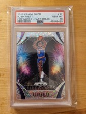 2019-20 Panini Fast Break Prizm Fireworks #27 RJ Barrett RC Rookie PSA 10 F5