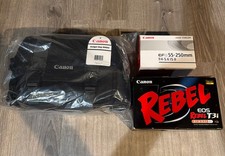 Brand New CANON EOS Rebel T3i DSLR Kit Camera EF-S 18-55mm 55-250mm Lens  Bag