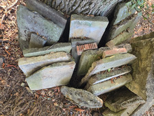 Reclaimed Victorian Flagstone from a Ceiler