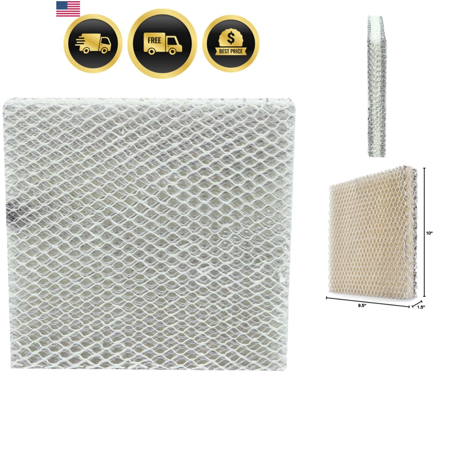 Pad Antimicrobial Evaporative Replacement 10x9.5 Inches