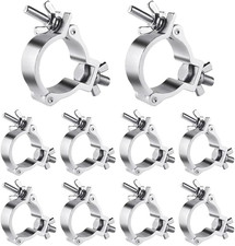 2 Inch Truss O Clamps, 10 Pack Olaalite Aluminum Stage Light Clamps for Truss, H