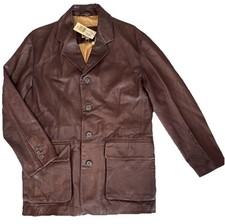 VTG Joseph Abboud leather jacket NWT Fantastic Find Size L Chest 44/ Length 33