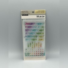 Recollections - Stamp Stencil - Planner Accessories - Month, Day, Year - New