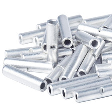 UL Listed Non Insulated Butt Connectors 22-16 AWG,100 Pcs Electrical Seamless Cr