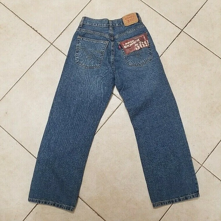 LEVIS 569 BOYS LOOSE STRAIGHT LT WASH JEANS SIZE 12 REG 26 X 26 1 2