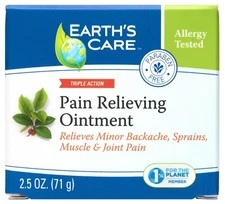 Earth's Care® Pain Relieving Ointment, No Preservatives/Fragrances, 2.5 OZ 11/27