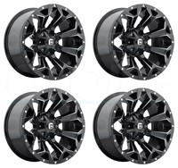 22x12 Fuel Assault D546 5x5.5/5x139.7/5x150 -44 Black Milled Wheel Rim Set(4) on sale 22x12 Fuel Assault D546 5x5.5/5x139.7/5x150 -44 Black Milled Wheel Rim Set(4) on sale