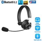 Trucker Bluetooth 5.2 Headset Wireless With Noise Cancelling Mic For Phones PC