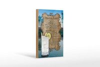 Holzschild Rezept 12X18 Cm Gin Tonic Zutaten Indian Tonic Deko Schild