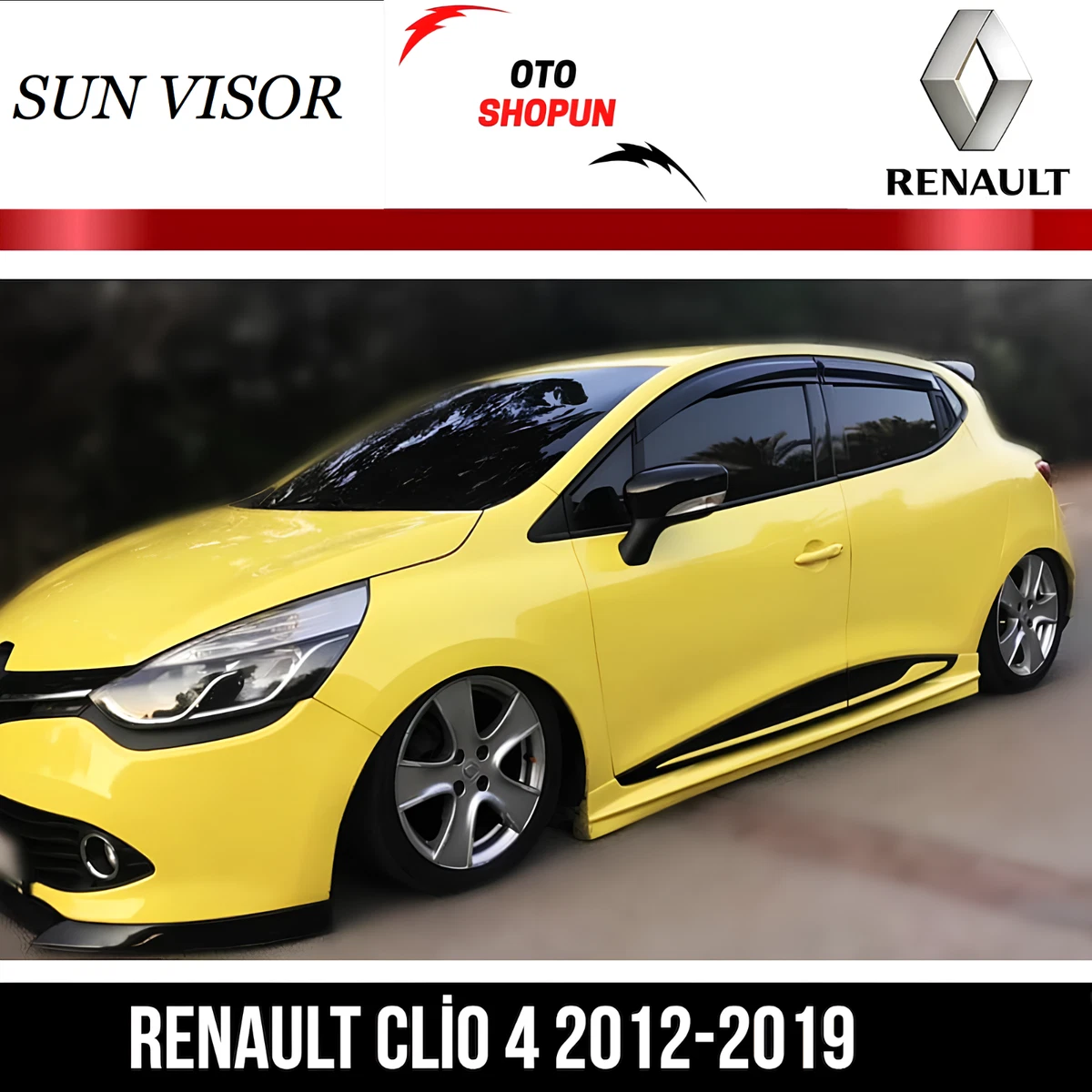 Renault clio wind sale deflectors