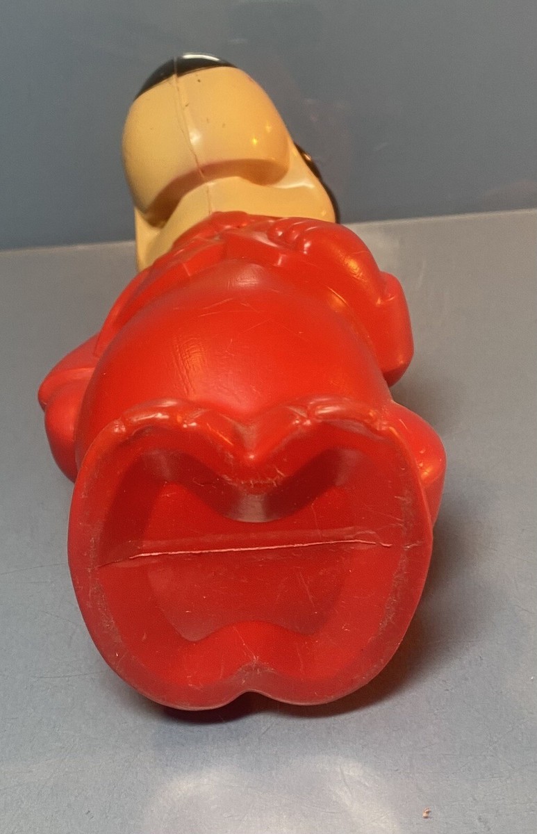 Vintage Huckleberry Hound Plastic Coin Bank 1960's Hanna Barbera