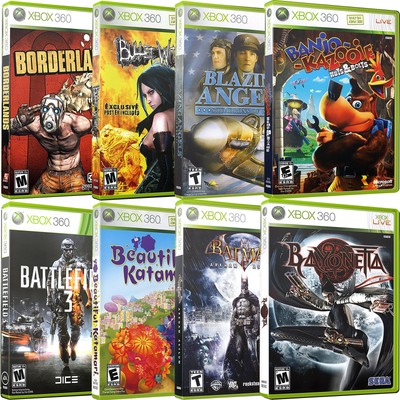 Replacement Xbox 360 B Covers & Cases New NO GAME OR MANUAL!!!