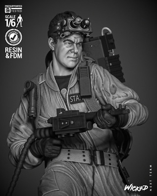 Ray Ghostbusters Resin 3D Druck 1/6 Fanart unbemalt