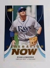 2009 09 Upper Deck UD Evan Longoria Rays Generation Now # GN20 Gold 37/99
