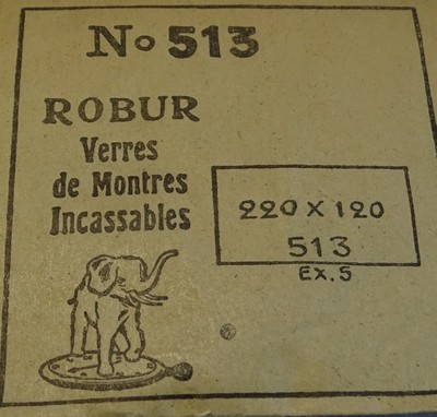 VERRE MONTRE RECTANGLE 18 X 22 mm GENEVE BASE CINTRE 4 COTES