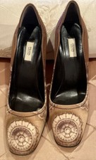 PRADA FABULOUS UNIQUE STYLE SATIN HEELS, GORGEOS COLOR COMBINATION, ELEGANT LIIK