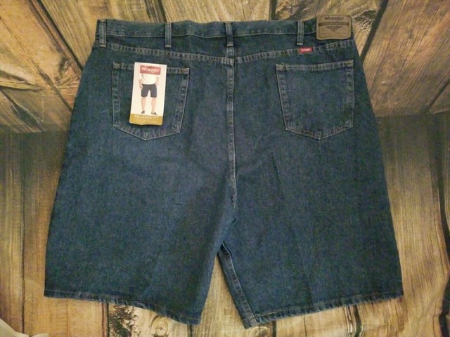wrangler men's 5 pocket relaxed fit denim shorts