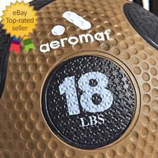 Elite Power 39" Rope 18 Lb Medicine Balls for Exercise - 10" Dia Workout Ball, W