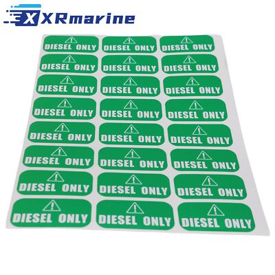 Diesel Only Aufkleber – 5 Stück, 10,2 Cm, Selbstklebend Aus 3M-Vinyl – Wasserfest & UV-beständig Für Tankstellen