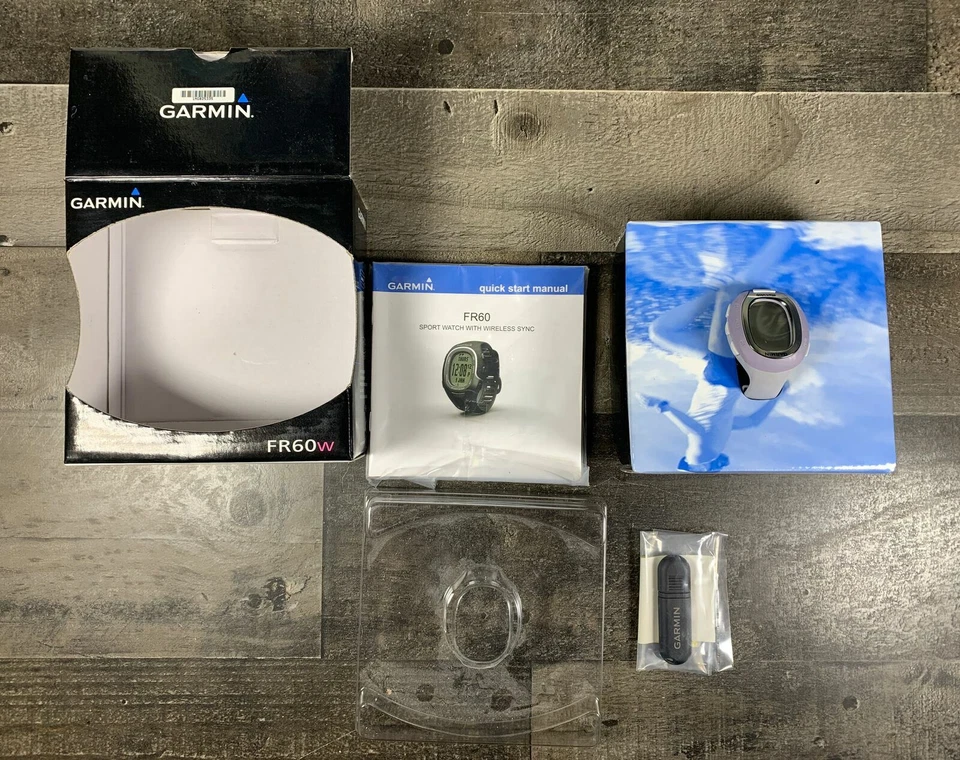 Garmin FR60 /ANT+ USB Stick Sport Heart Rate Monitor Watch Lilac  Camping Hiking - Image 2 of 4