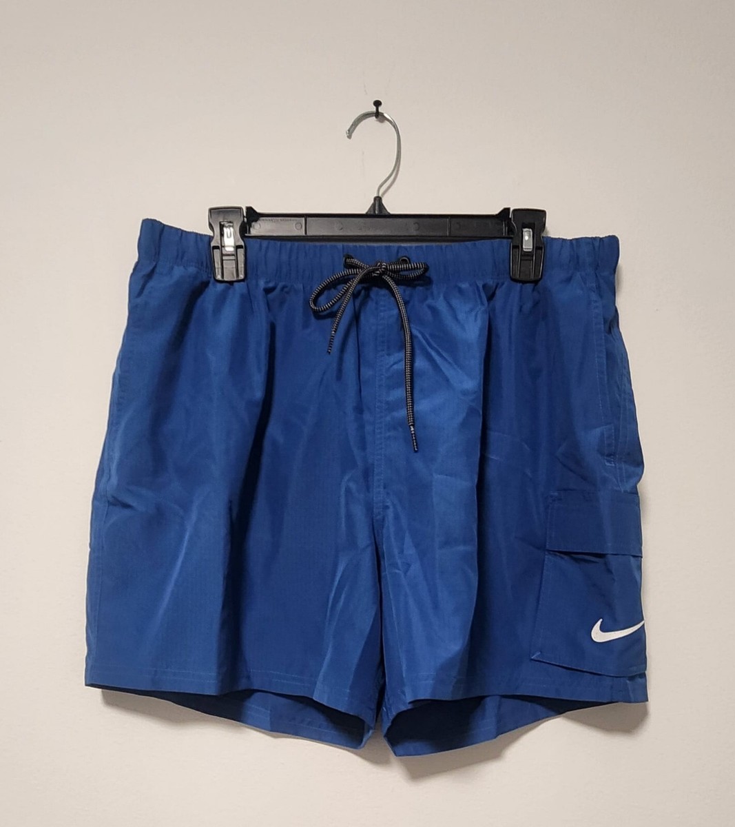 blue nike swim shorts