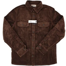 Taylor Stitch Men's Connor Shirt Burgundy Cord 100% Organic Cotton Corduroy $138